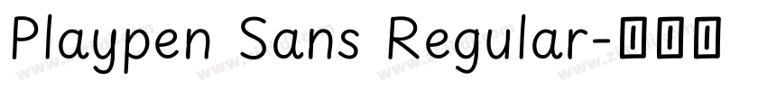 Playpen Sans Regular字体转换